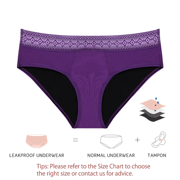 4 Layer Menstrual Panties for Women Period Panties Absorbent Panties for Period Leakproof Period Underwear Culotte Menstruelle