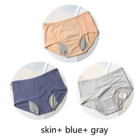 3Pcs Leak Proof Menstrual Panties Physiological Pants Women Underwear Period Comfortable Waterproof Briefs