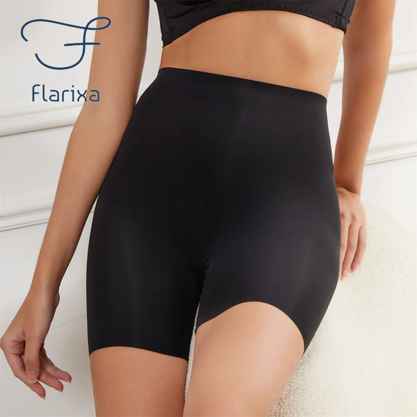 Seamless High Waist Shorts Panties for Women Tummy Control Hip Lift Ice Silk Safety Pants Underwear Boyshorts Boxer