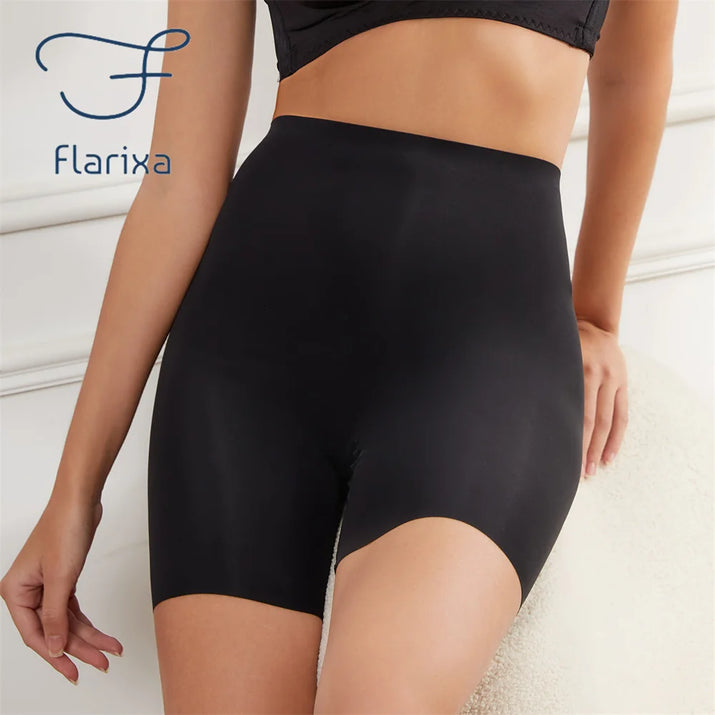 Seamless High Waist Shorts Panties for Women Tummy Control Hip Lift Ice Silk Safety Pants Underwear Boyshorts Boxer