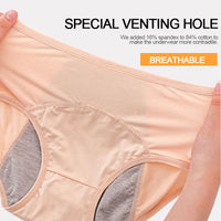 3Pcs Leak Proof Menstrual Panties Physiological Pants Women Underwear Period Comfortable Waterproof Briefs